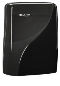 892316 - Identity Fold Hantdtowel Dispenser Black - Lucart Professional