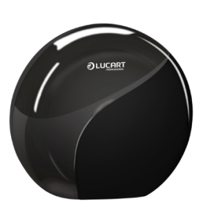 892324 - Mini Jumbo Toilet Rolls Dispenser  Black- Lucart Professional